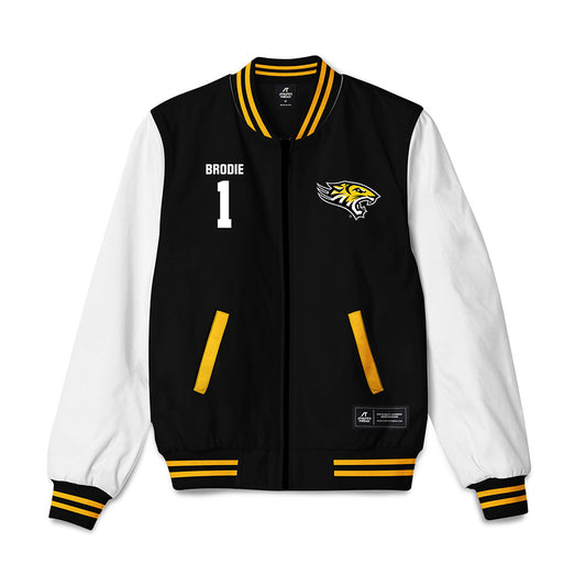 Towson - NCAA Football : Myles Brodie - Bomber Jacket-0