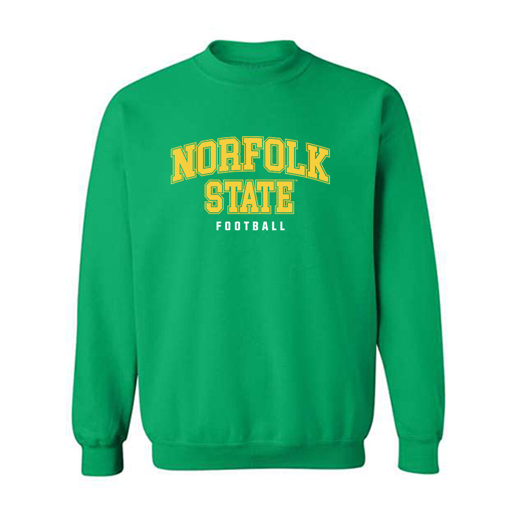 Norfolk State - NCAA Football : Jihad Brown - Classic Shersey Crewneck Sweatshirt-0