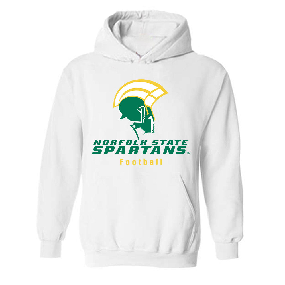 Norfolk State - NCAA Football : Jihad Brown - Classic Shersey Hooded Sweatshirt-0