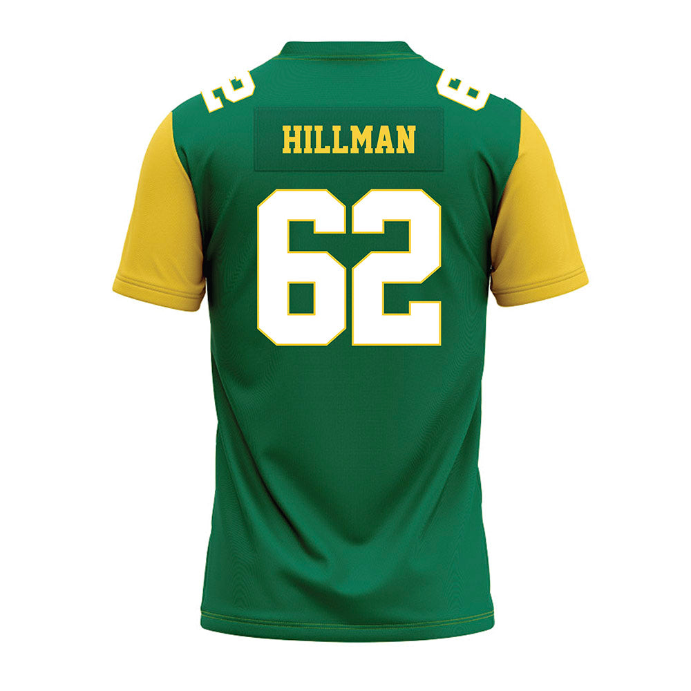 Norfolk State - NCAA Football : Kayden Hillman - Green Premium Football Jersey-1