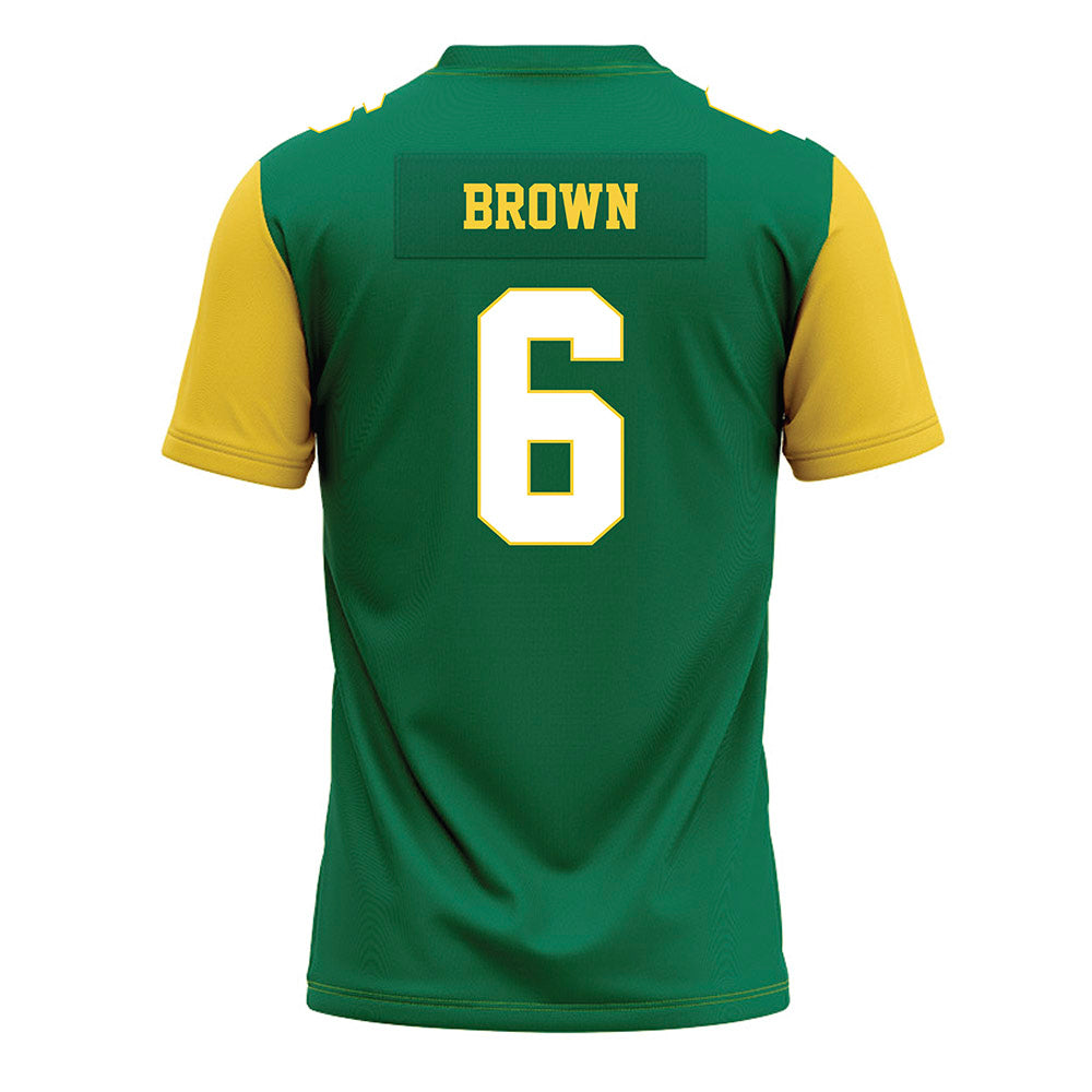 Norfolk State - NCAA Football : Jihad Brown - Green Jersey-1