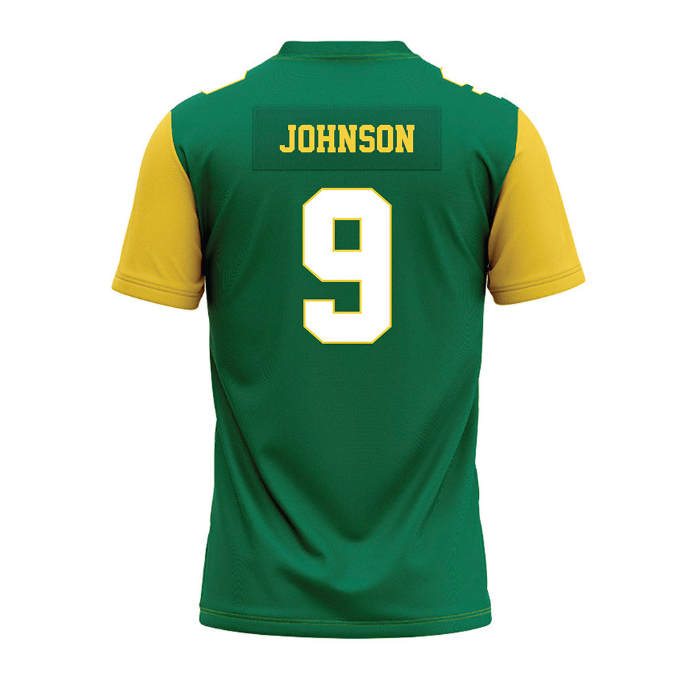 Norfolk State - NCAA Football : Reggie Johnson - Green Premium Football Jersey-1