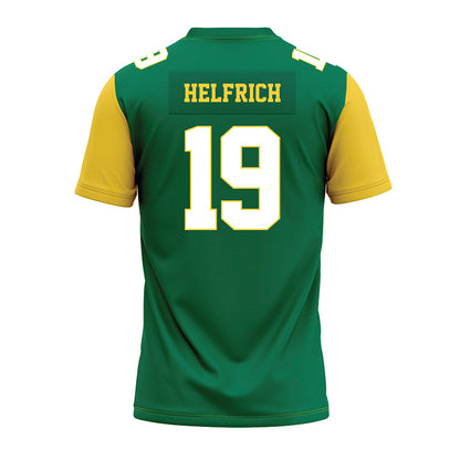 Norfolk State - NCAA Football : Evan Helfrich - Green Premium Football Jersey-1