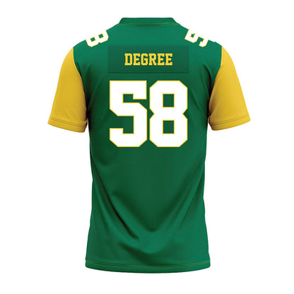 Norfolk State - NCAA Football : Jaybran Degree - Green Premium Football Jersey-1