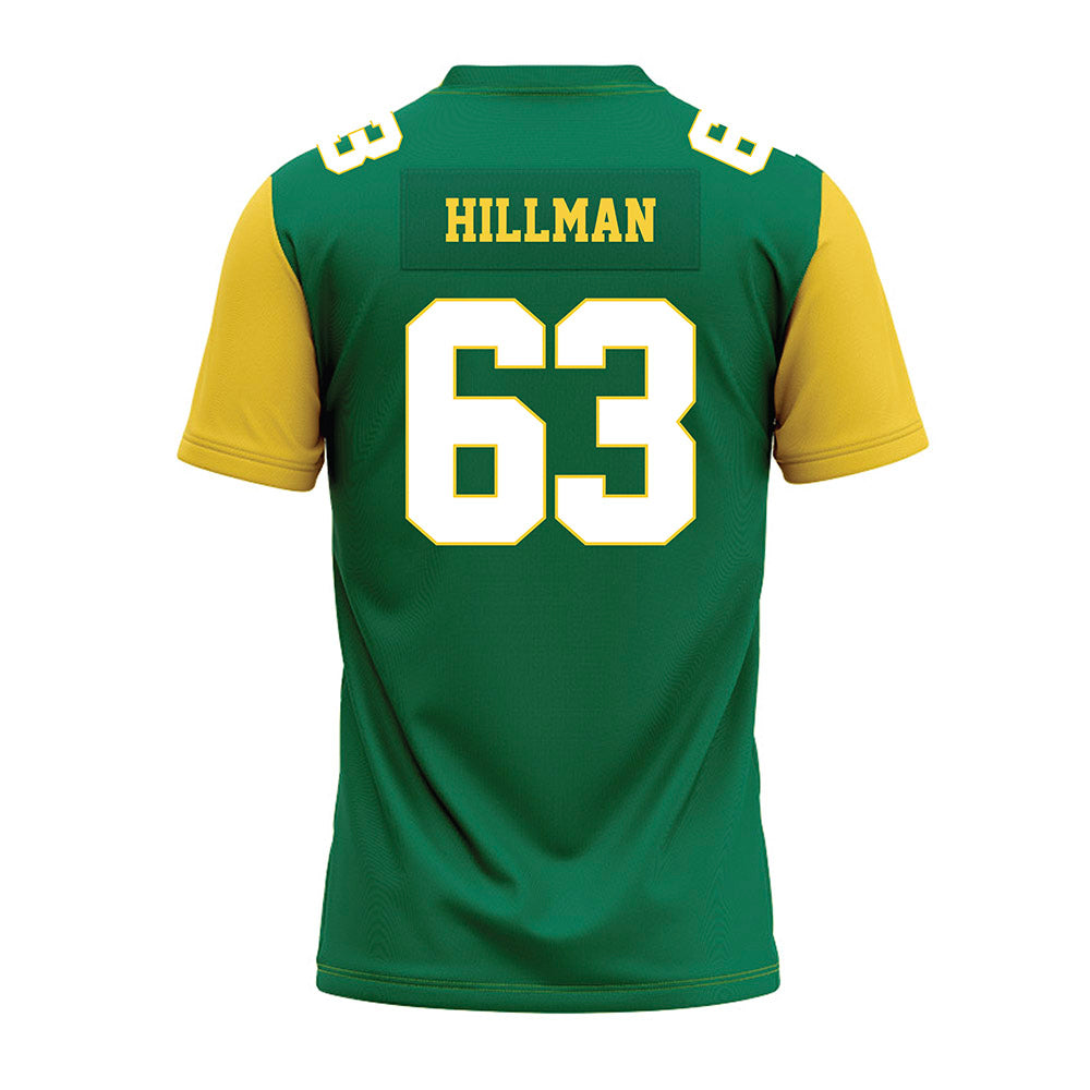 Norfolk State - NCAA Football : Jaylen Hillman - Green Premium Football Jersey-1