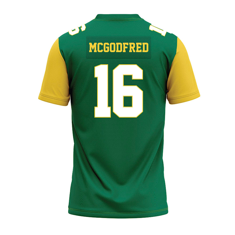 Norfolk State - NCAA Football : Mayoy McGodfred - Green Premium Football Jersey-1