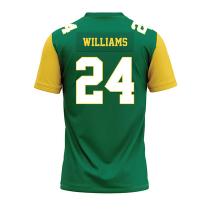 Norfolk State - NCAA Football : Jaylen Williams - Green Premium Football Jersey-1