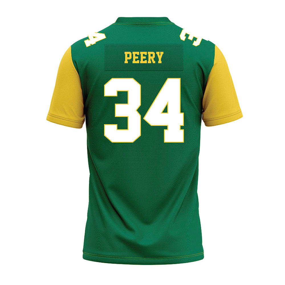 Norfolk State - NCAA Football : Marco Peery - Green Premium Football Jersey-1