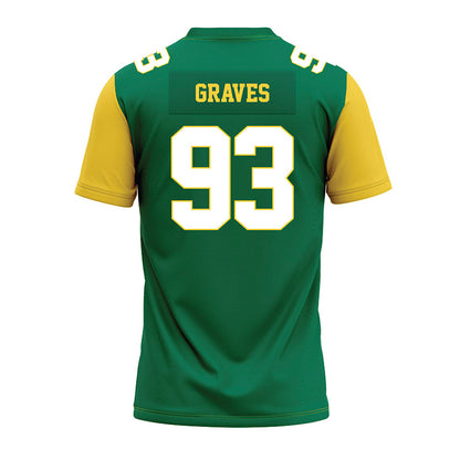 Norfolk State - NCAA Football : Jaylen Graves - Green Premium Football Jersey-1
