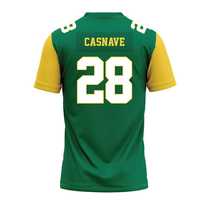 Norfolk State - NCAA Football : Kameron Casnave - Green Premium Football Jersey-1