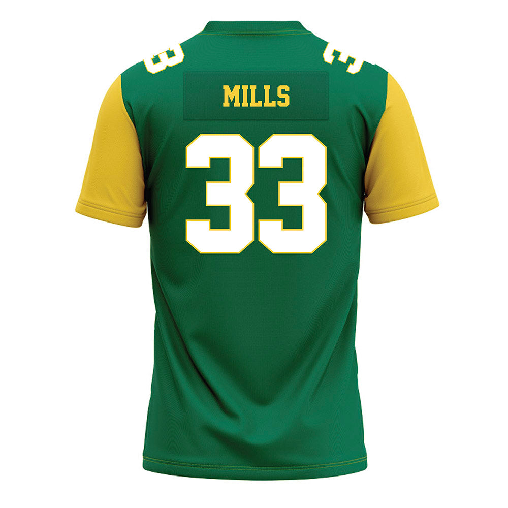 Norfolk State - NCAA Football : Edward Mills - Green Jersey-1