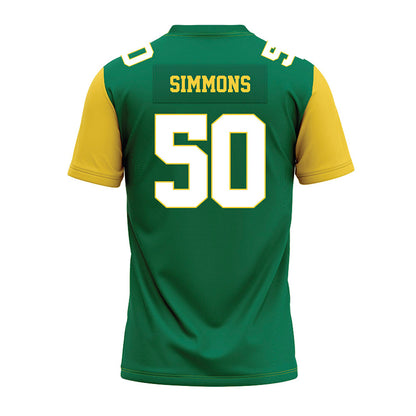Norfolk State - NCAA Football : Damarion Simmons - Green Premium Football Jersey-1