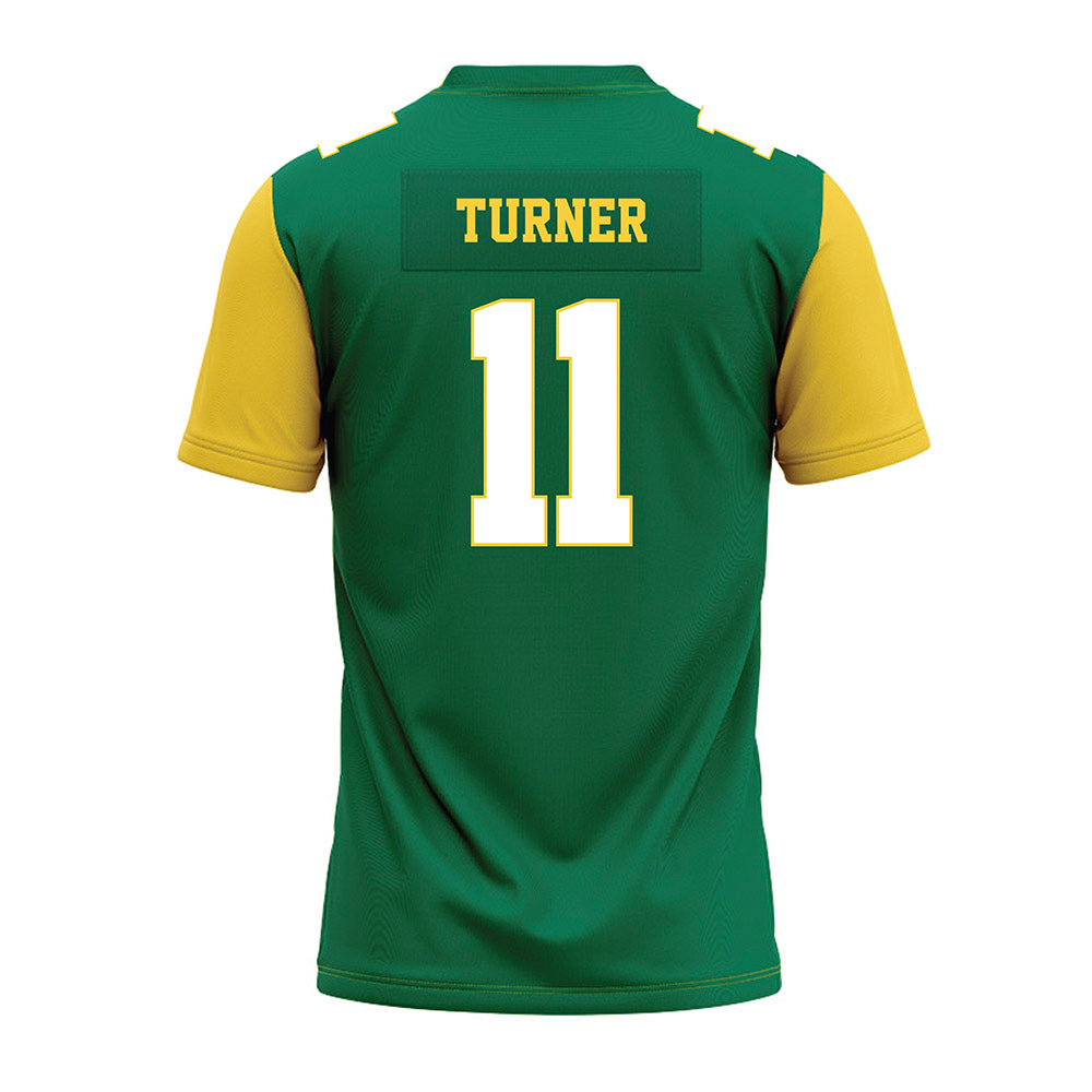 Norfolk State - NCAA Football : Caleb Turner - Green Premium Football Jersey-1