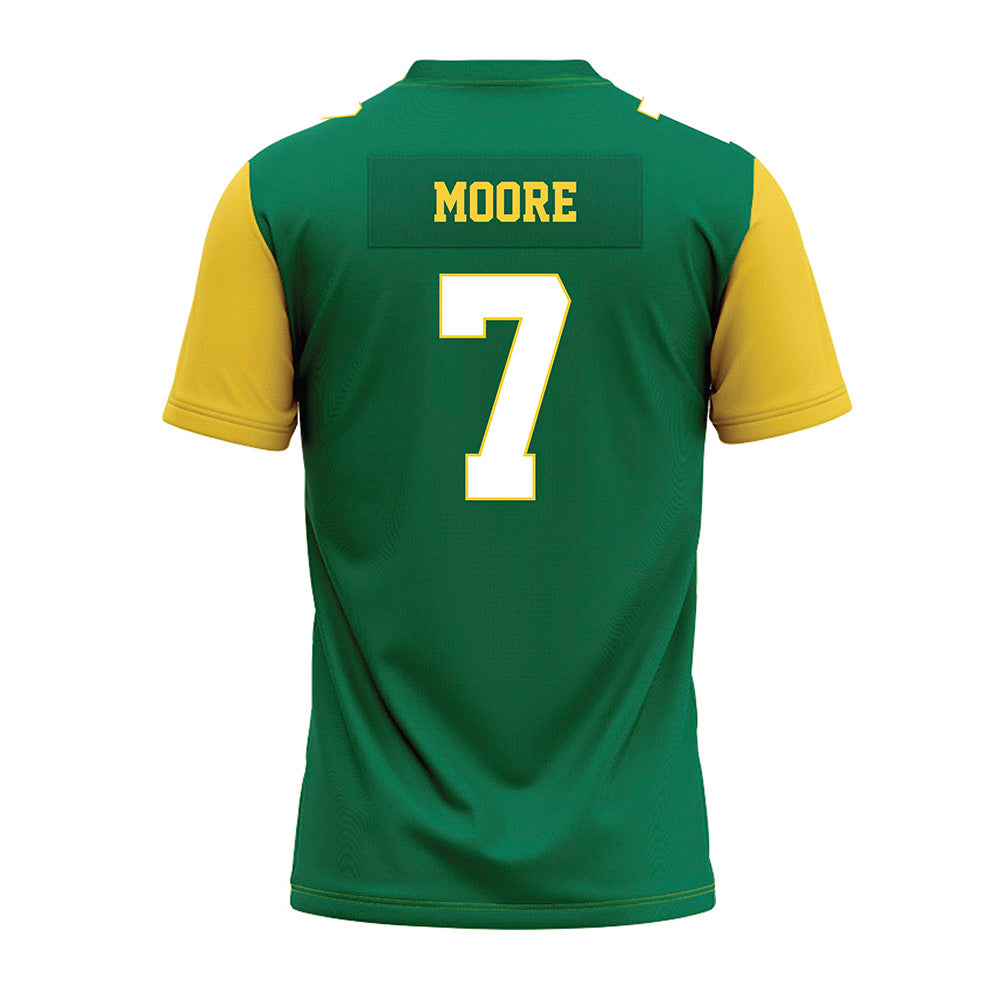 Norfolk State - NCAA Football : Ravon Moore - Green Premium Football Jersey-1