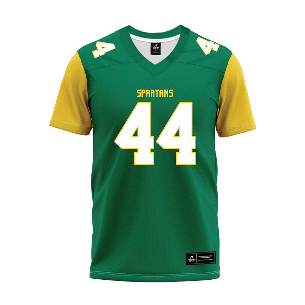 Norfolk State - NCAA Football : Devin Jordan - Green Premium Football Jersey-0
