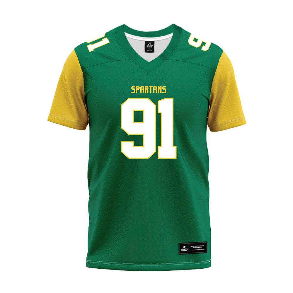 Norfolk State - NCAA Football : Aaron McDaniel - Green Premium Football Jersey-0