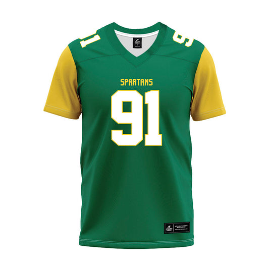 Norfolk State - NCAA Football : Aaron McDaniel - Green Premium Football Jersey-0