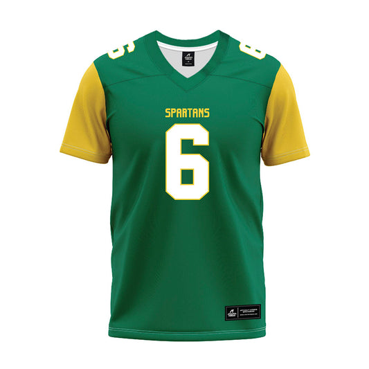 Norfolk State - NCAA Football : DaJean Golmond - Green Premium Football Jersey-0