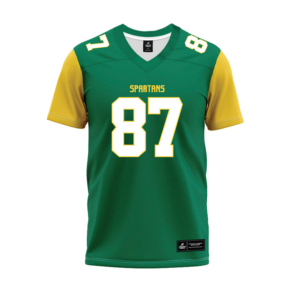 Norfolk State - NCAA Football : Jordan Horm jr - Green Premium Football Jersey-0