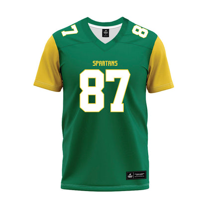 Norfolk State - NCAA Football : Jordan Horm jr - Green Premium Football Jersey-0