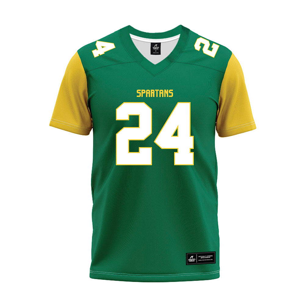 Norfolk State - NCAA Football : Jaylen Williams - Green Premium Football Jersey-0