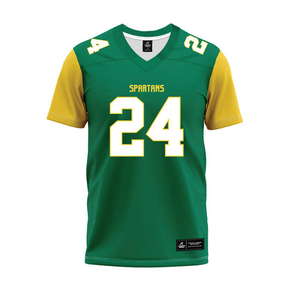 Norfolk State - NCAA Football : Jaylen Williams - Green Premium Football Jersey-0