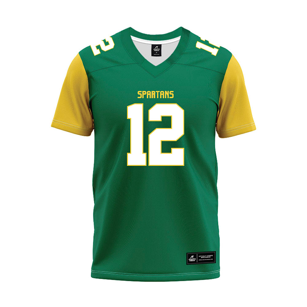 Norfolk State - NCAA Football : Aaron Evans - Green Jersey-0