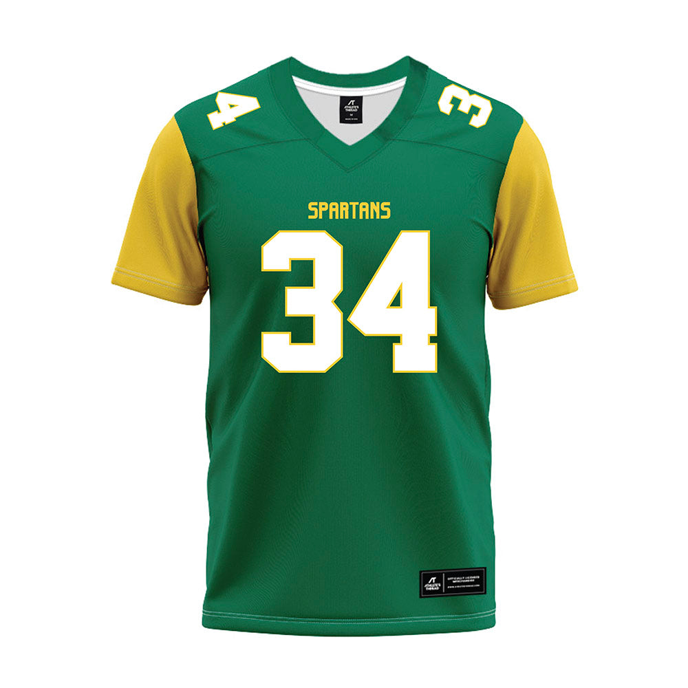 Norfolk State - NCAA Football : Marco Peery - Green Premium Football Jersey-0