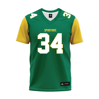 Norfolk State - NCAA Football : Marco Peery - Green Premium Football Jersey-0