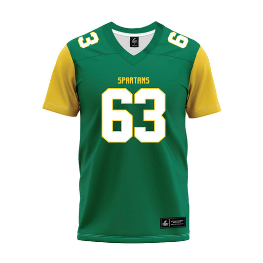 Norfolk State - NCAA Football : Jaylen Hillman - Green Premium Football Jersey-0