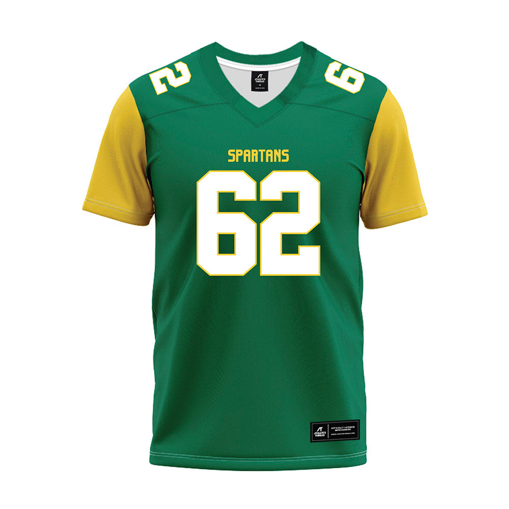 Norfolk State - NCAA Football : Kayden Hillman - Green Premium Football Jersey-0