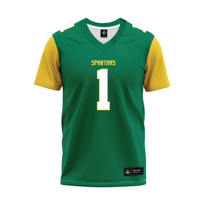Norfolk State - NCAA Football : Jordan Saunders - Green Jersey-0