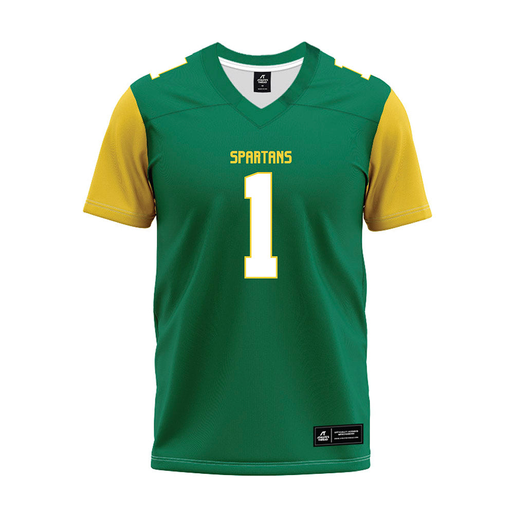 Norfolk State - NCAA Football : Paul Billups II - Green Premium Football Jersey-0