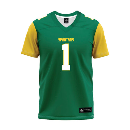 Norfolk State - NCAA Football : Paul Billups II - Green Premium Football Jersey-0