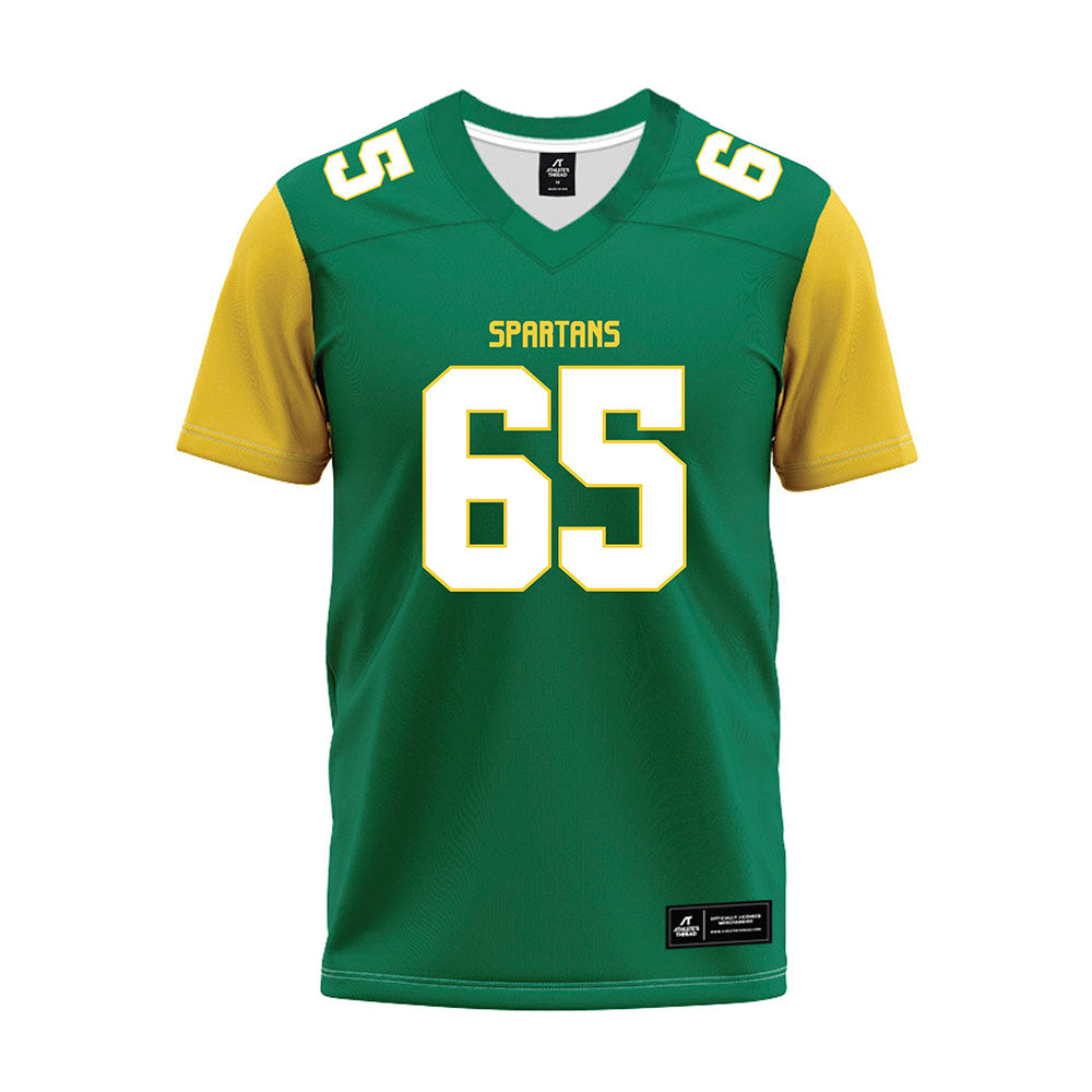 Norfolk State - NCAA Football : Samuel Egharevba - Green Premium Football Jersey-0