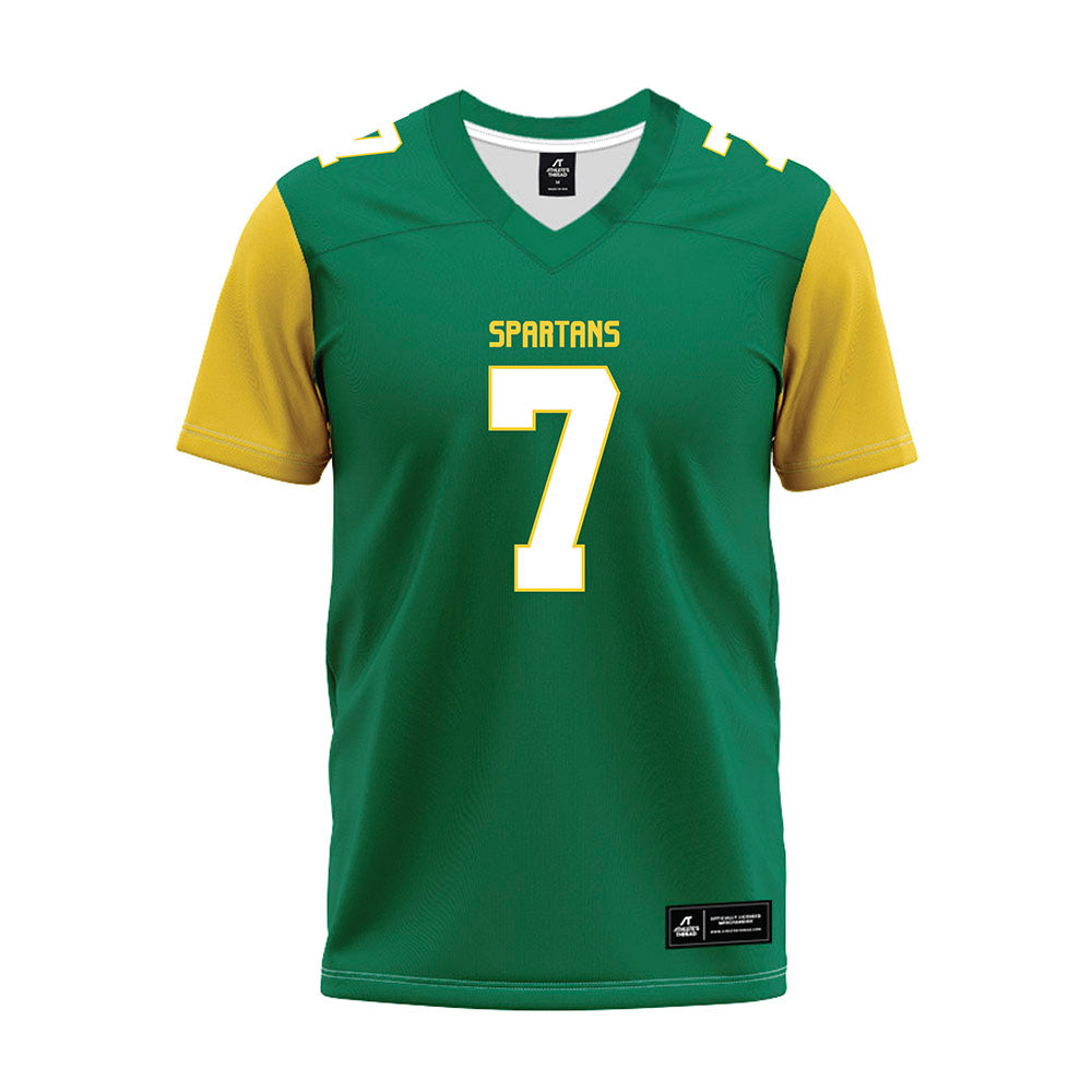 Norfolk State - NCAA Football : Kaleb Broadbent - Green Premium Football Jersey-0