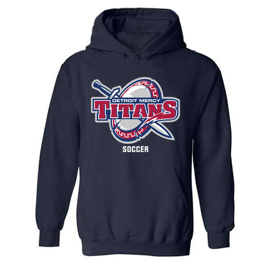 Detroit Mercy - NCAA Men's Soccer : Sebastian Sanchez - Classic Shersey Hooded Sweatshirt-0