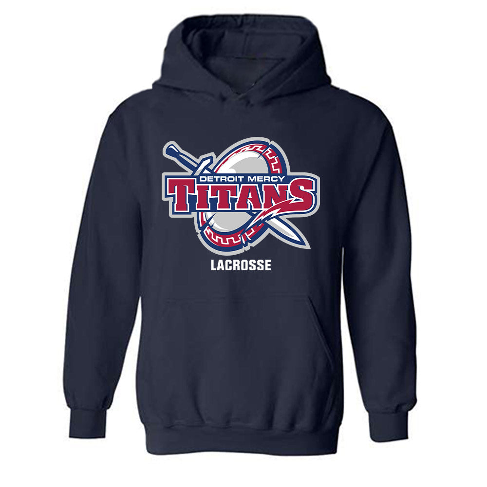 Detroit Mercy - NCAA Men's Lacrosse : Marcus Thundercloud - Classic Shersey Hooded Sweatshirt-0