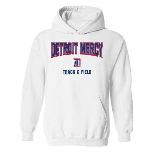 Detroit Mercy - NCAA Men's Track & Field : Angelo Finnie - Classic Shersey Hooded Sweatshirt-0