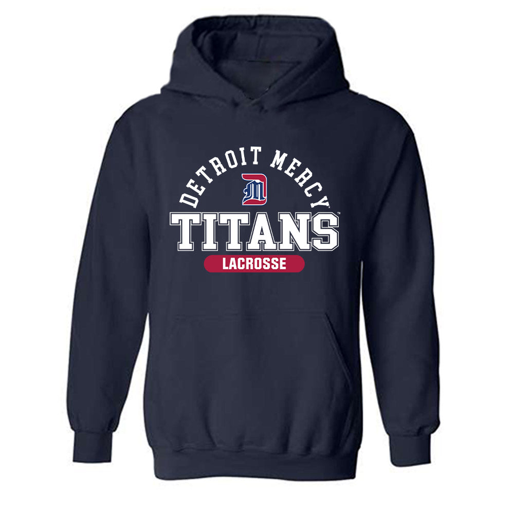 Detroit Mercy - NCAA Men's Lacrosse : Ethan Conover - Classic Shersey Hooded Sweatshirt-0