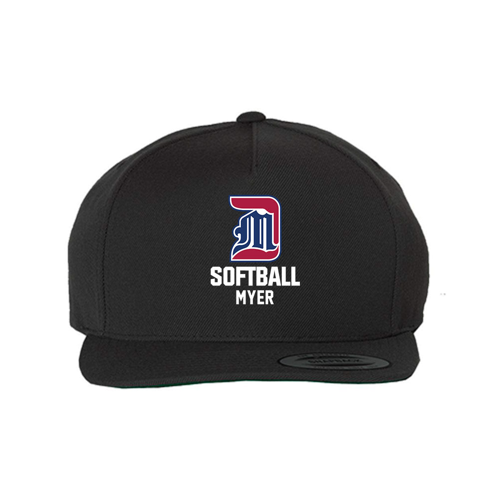 Detroit Mercy - NCAA Softball : Aubrey Myer - Snapback Hat-0