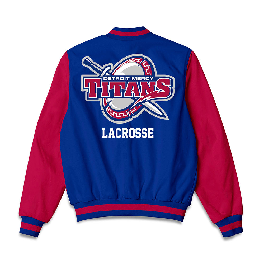 Detroit Mercy - NCAA Men's Lacrosse : Marcus Thundercloud - Bomber Jacket-1