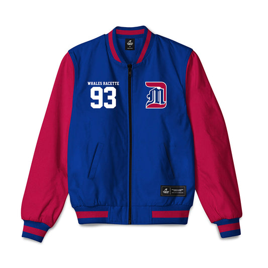 Detroit Mercy - NCAA Men's Lacrosse : Whales Racette - Bomber Jacket-0