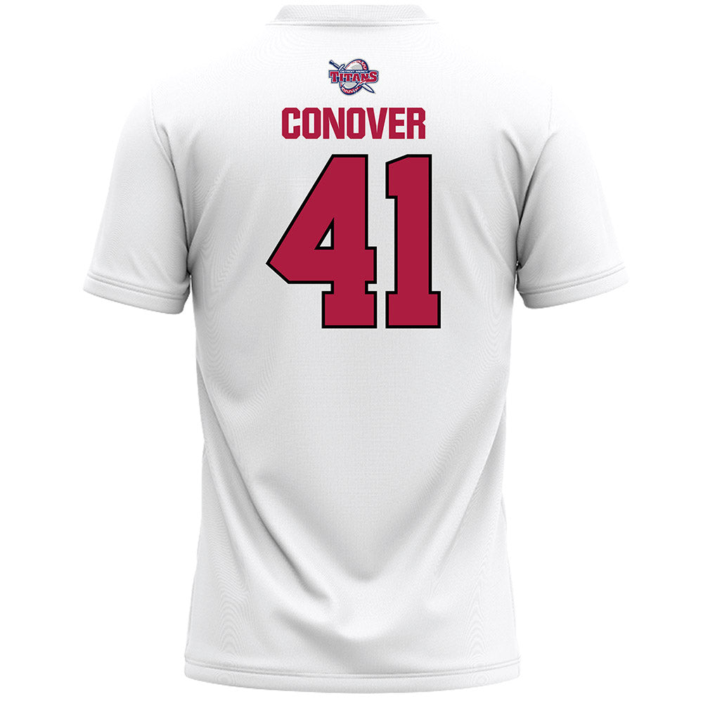 Detroit Mercy - NCAA Men's Lacrosse : Ethan Conover - White Lacrosse Jersey -1