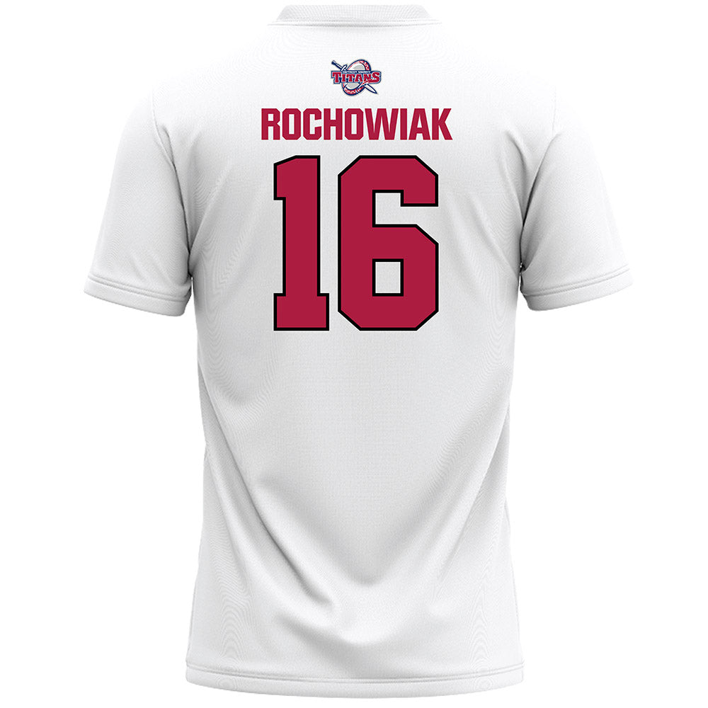 Detroit Mercy - NCAA Men's Lacrosse : Sam Rochowiak - White Lacrosse Jersey -1