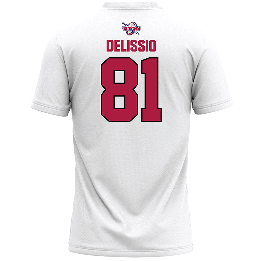 Detroit Mercy - NCAA Men's Lacrosse : Gio Delissio - White Lacrosse Jersey -1
