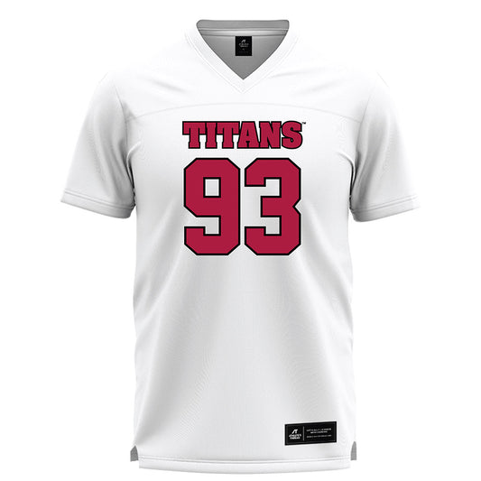 Detroit Mercy - NCAA Men's Lacrosse : Whales Racette - White Lacrosse Jersey -0