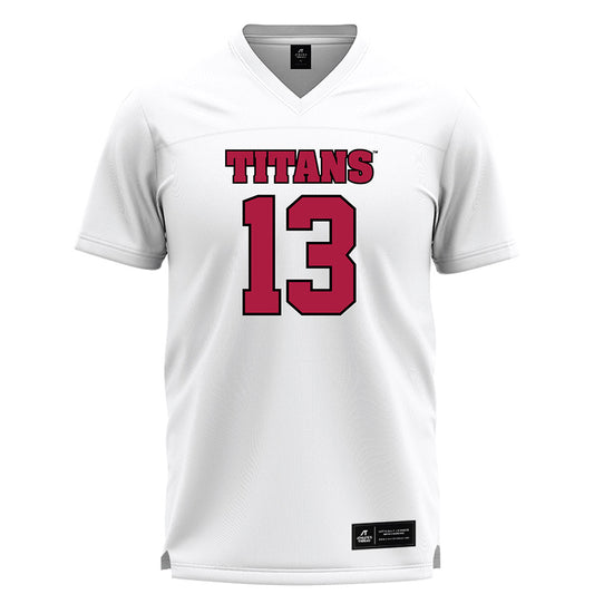 Detroit Mercy - NCAA Men's Lacrosse : Marcus Thundercloud - White Lacrosse Jersey -0