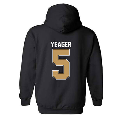 Oakland - NCAA Men's Basketball : MJ Yeager - Classic Shersey Hooded Sweatshirt-1