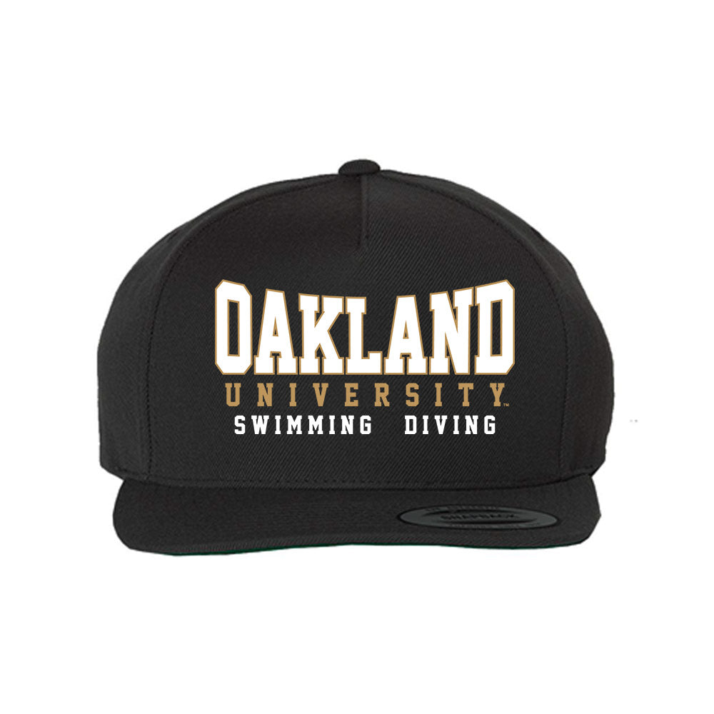 Oakland - NCAA Women's Swimming & Diving : Alayna Okonoski - Snapback Hat-0